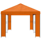 Garten Pavillon 6 x 3 m Orange Polyester und Stahl 190