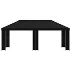 Garten Pavillon 6 x 3 m Schwarz Polyester und Stahl 190