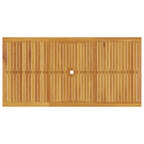Garten Essgruppe Faltbar 7 pcs Braun Massivholz Akazie