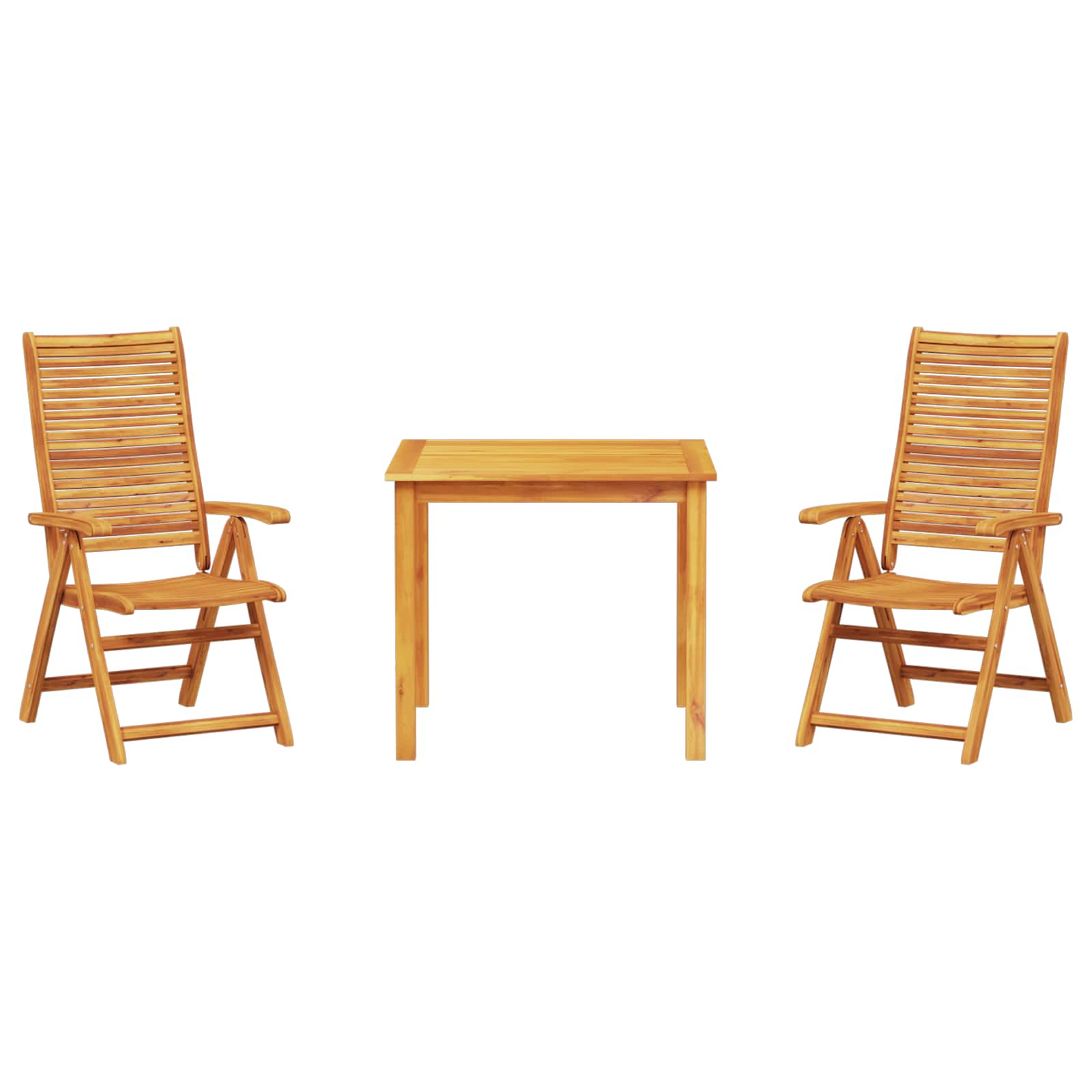 Garten Essgruppe 3 pcs Braun Massivholz Akazie