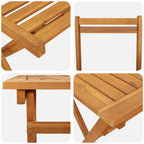 Garten Essgruppe 9 pcs Braun Massivholz Akazie