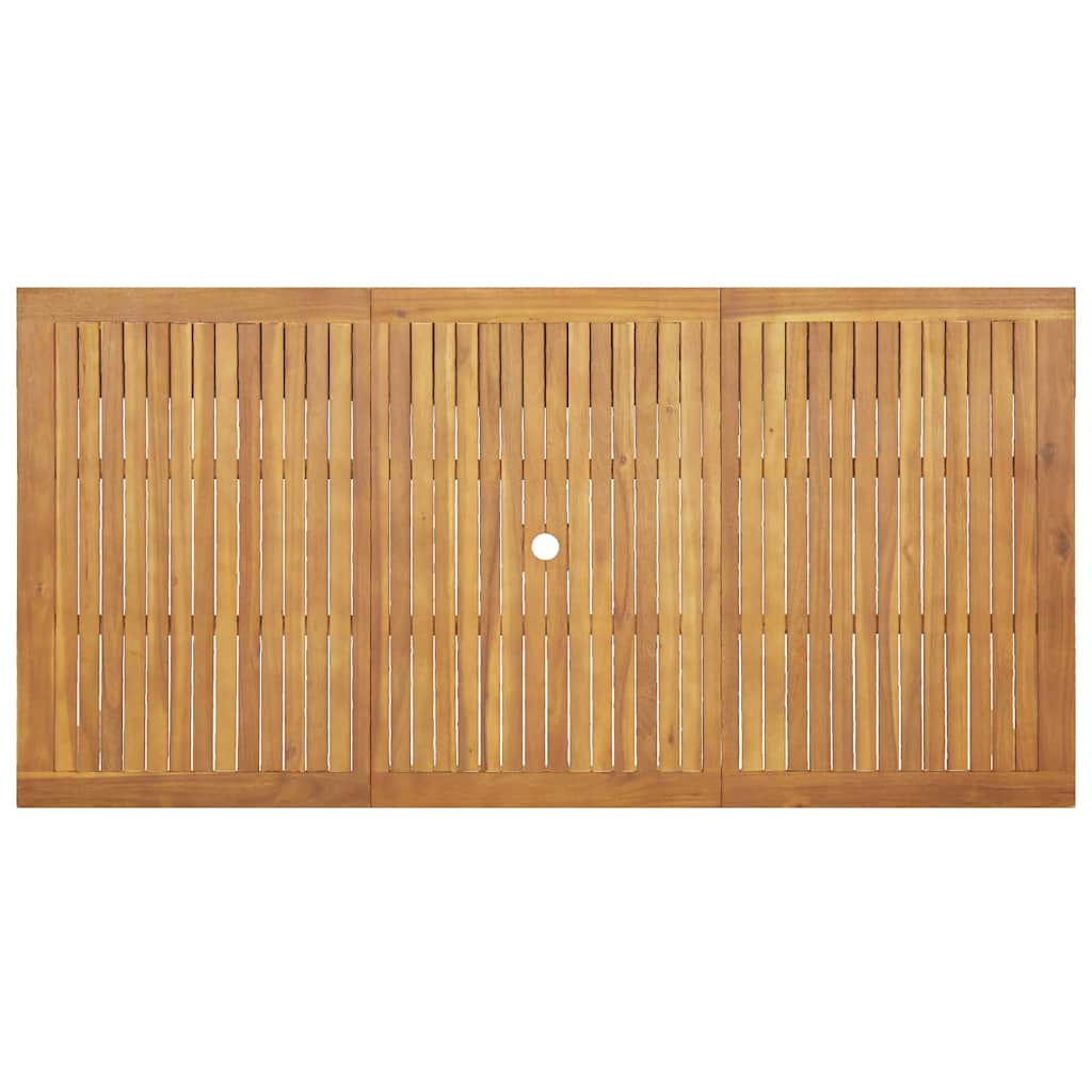 Garten Essgruppe 9 pcs Braun Massivholz Akazie