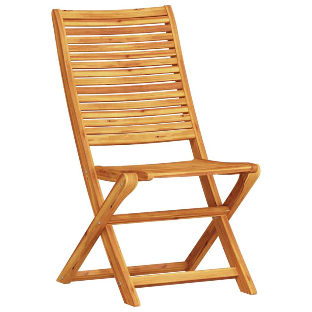 Klapp Bistro Set 3 pcs Braun Massivholz Akazie