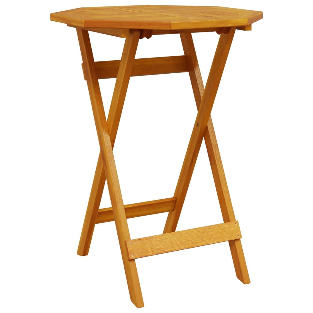 Klapp Bistro Set 3 pcs Braun Massivholz Akazie