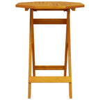 Klapp Bistro Set 3 pcs Braun Massivholz Akazie
