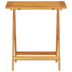 Klapp Bistro Set 3 pcs Braun Massivholz Akazie