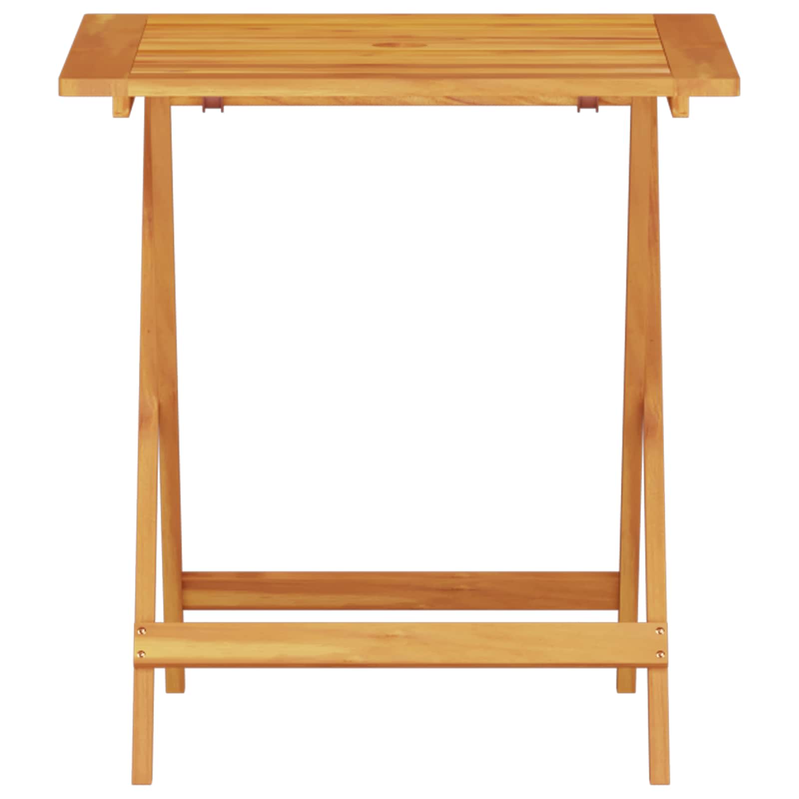 Klapp Bistro Set 3 pcs Braun Massivholz Akazie