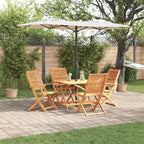 Garten Essgruppe 5 pcs Braun Massivholz Akazie