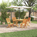 Garten Essgruppe 5 pcs Braun Massivholz Akazie