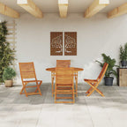Garten Essgruppe 5 pcs Braun Massivholz Akazie