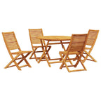 Garten Essgruppe 5 pcs Braun Massivholz Akazie