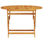 Garten Essgruppe 5 pcs Braun Massivholz Akazie