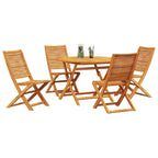 Garten Essgruppe 5 pcs Braun Massivholz Akazie