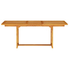 Garten Essgruppe 7 pcs Braun Massivholz Akazie