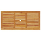 Garten Essgruppe 7 pcs Braun Massivholz Akazie