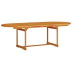 Garten Essgruppe 7 pcs Braun Massivholz Akazie