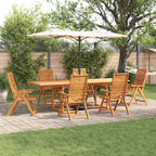 Garten Essgruppe 7 pcs Braun Massivholz Akazie