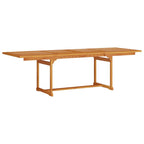 Garten Essgruppe 7 pcs Braun Massivholz Akazie