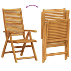 Garten Essgruppe 7 pcs Braun Massivholz Akazie