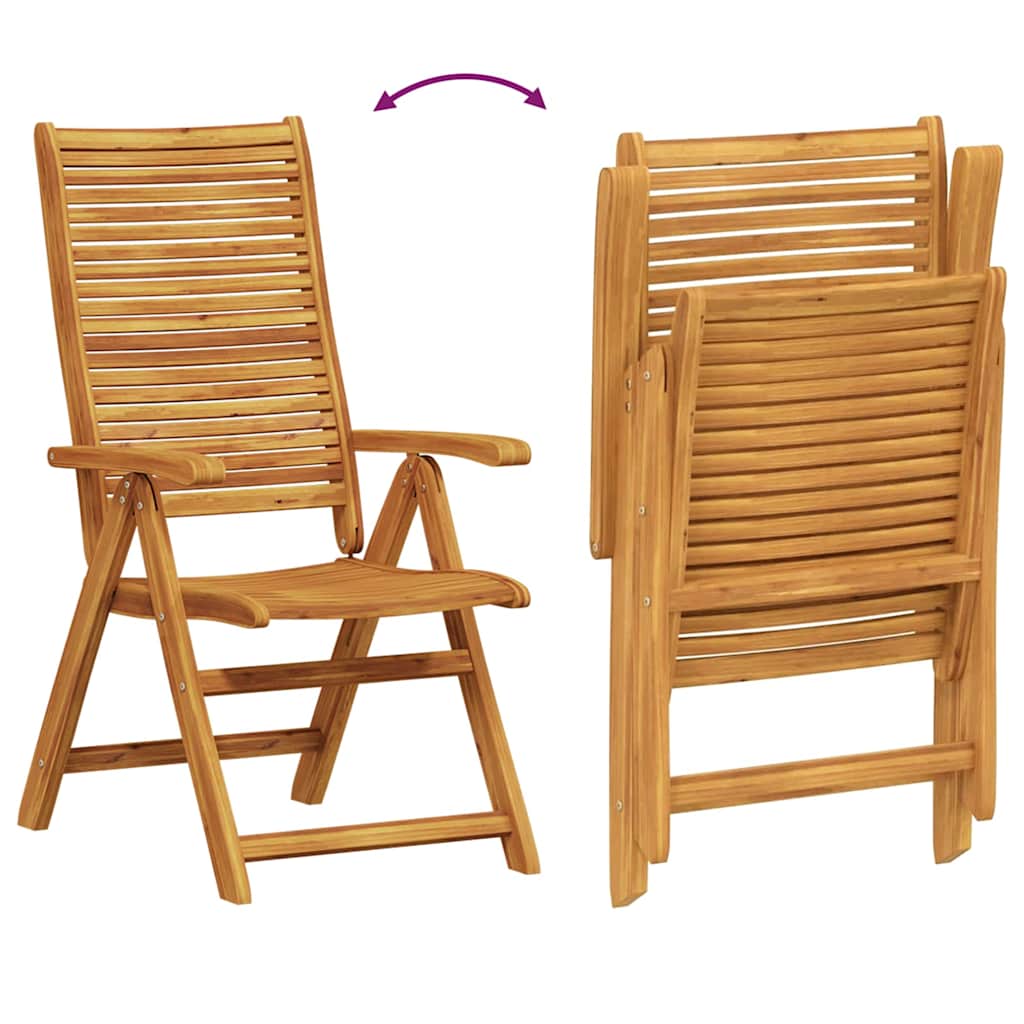 Garten Essgruppe 7 pcs Braun Massivholz Akazie