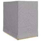 Doppelte Sonnenliege Grau 205 x 129 x 200 cm Poly-Rattan