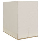 Doppelte Sonnenliege Beige 205 x 129 x 200 cm Poly-Rattan