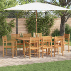 Stuhl 8 pcs Braun 56 x 55 x 90,5 cm Massivholz Teak