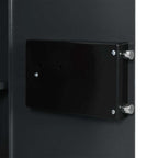 Digitaler Safe mit Schloss Dunkelgrau 40 x 35 x 60 cm Stahl