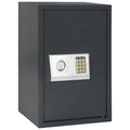 Digitaler Safe mit Schloss Dunkelgrau 40 x 35 x 60 cm Stahl