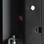 Digitaler Safe mit Schloss Dunkelgrau 31 x 20 x 20 cm Stahl