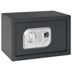 Digitaler Safe mit Schloss Dunkelgrau 31 x 20 x 20 cm Stahl