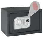 Digitaler Safe mit Schloss Dunkelgrau 31 x 20 x 20 cm Stahl