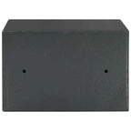 Digitaler Safe mit Schloss Dunkelgrau 31 x 20 x 20 cm Stahl