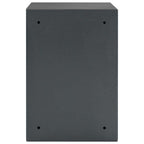 Digitaler Safe mit Schloss Dunkelgrau 35 x 31 x 50 cm Stahl