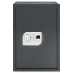 Digitaler Safe mit Schloss Dunkelgrau 35 x 31 x 50 cm Stahl