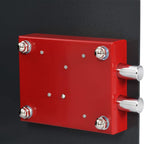 Safe Box mit Schloss Dunkelgrau 35 x 25 x 25 cm Stahl
