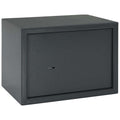 Safe Box mit Schloss Dunkelgrau 35 x 25 x 25 cm Stahl
