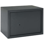 Safe Box mit Schloss Dunkelgrau 35 x 25 x 25 cm Stahl