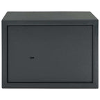 Safe Box mit Schloss Dunkelgrau 35 x 25 x 25 cm Stahl