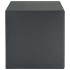 Safe Box mit Schloss Dunkelgrau 35 x 25 x 25 cm Stahl