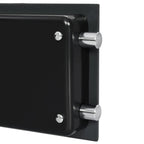 Digitaler Safe mit Schloss Dunkelgrau 42 x 37 x 20 cm Stahl