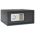 Digitaler Safe mit Schloss Dunkelgrau 42 x 37 x 20 cm Stahl