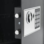 Digitaler Safe mit Schloss Dunkelgrau 30 x 10 x 36,5 cm Stahl