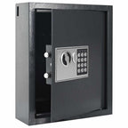 Digitaler Safe mit Schloss Dunkelgrau 30 x 10 x 36,5 cm Stahl