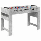 Tischfußballtisch Betongrau 125 x 60,5 x 80 cm Holzwerkstoff