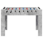 Tischfußballtisch Betongrau 125 x 60,5 x 80 cm Holzwerkstoff