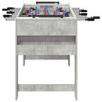 Tischfußballtisch Betongrau 125 x 60,5 x 80 cm Holzwerkstoff