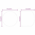 Tischfußball Tisch Endkappen 10 pcs Schwarz 1,9 x 1,9 x 1,6 cm