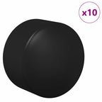Tischfußball Tisch Endkappen 10 pcs Schwarz 1,9 x 1,9 x 1,6 cm