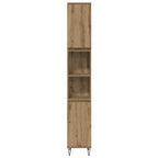 Badezimmermöbel-Set mit Regal 3 pcs Artisan-Eiche Holzwerkstoff